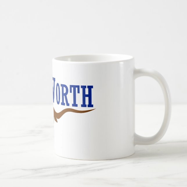 Flagga av Fort Worth Texas Kaffemugg (Höger)