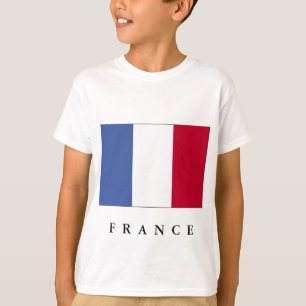 Flagga av Frankrike Barn Shirt Tee Shirt