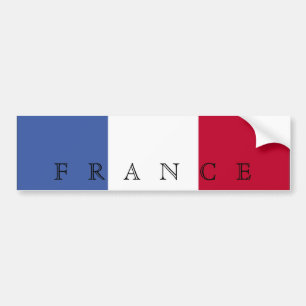 Flagga av Frankrike Bumper Sticker Bildekal