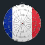 Flagga av Frankrike Darttavla<br><div class="desc">Flagga av Frankrike - Färg av blått,  vitt och rött.</div>