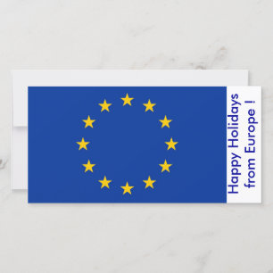 Flagga av Frankrike, Glad helg från Europa Julkort