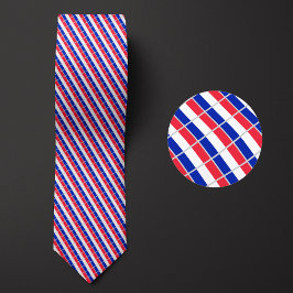 Flagga av Frankrike Mönster Slips