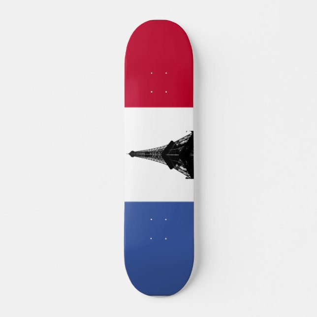 Flagga av Frankrike Skateboard (Framsida)