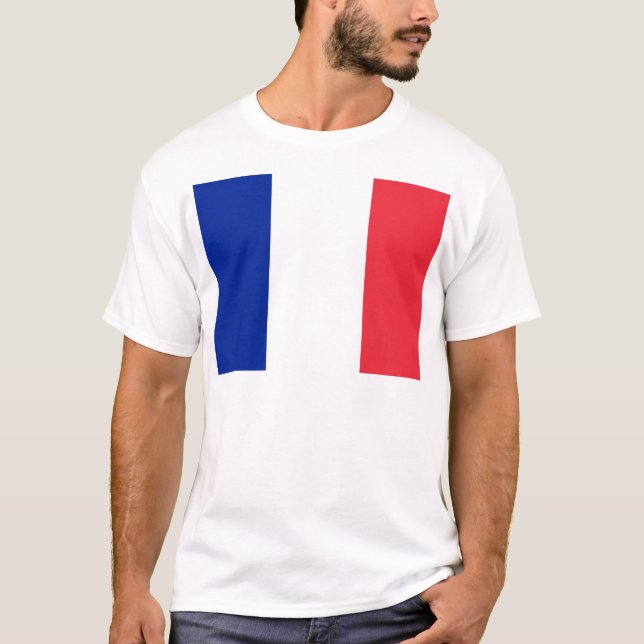 Flagga av Frankrike T-shirt (Framsida)