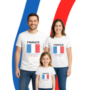 Flagga av Frankrike T Shirt