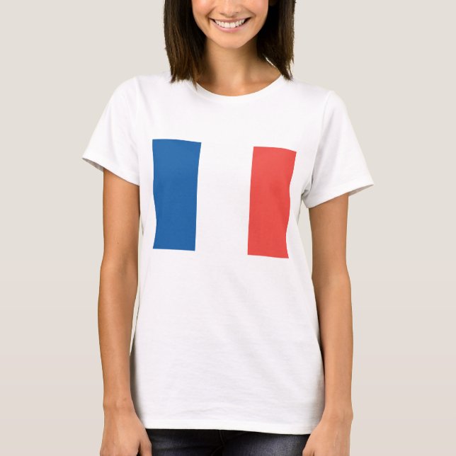 Flagga av Frankrike T Shirt (Framsida)