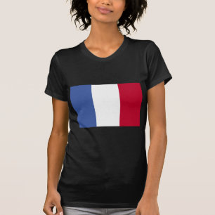 Flagga av Frankrike Women's Shirt T-shirt