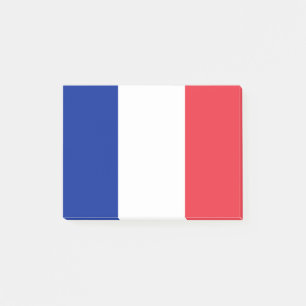 Flagga av frankriken Postar-it® noterar Post-it Block