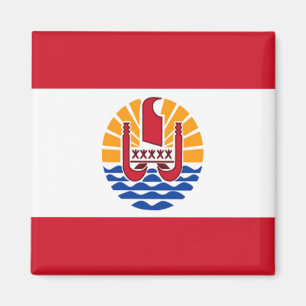 Flagga av franska Polynesia Magnet