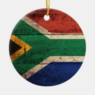 Flagga av gammal Afrika Julgransprydnad Keramik