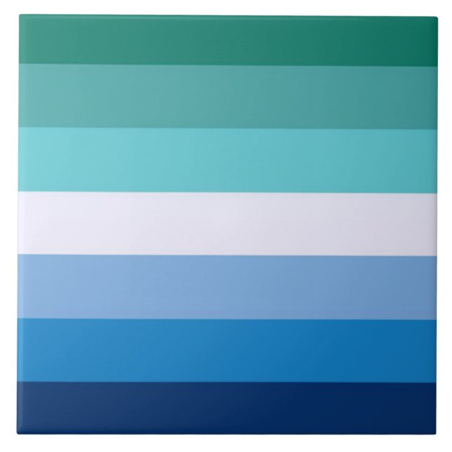 Flagga av Gay Manar (HBT-symbol) (Gay pride) (MLM) Kakelplatta (Framsidan)