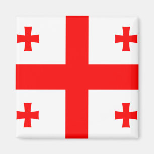Flagga av Georgia (land) Magnet