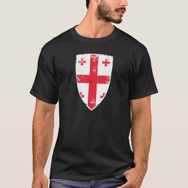 Flagga av Georgia Tee (Framsida)