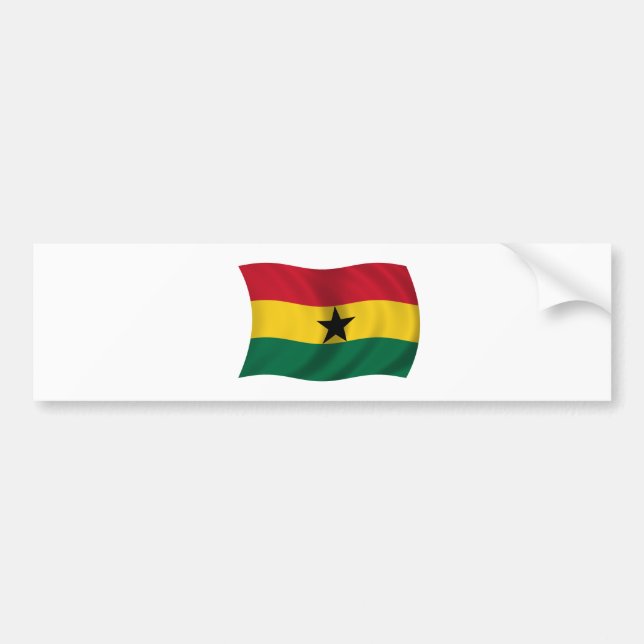 Flagga av Ghana Bildekal (Framsidan)
