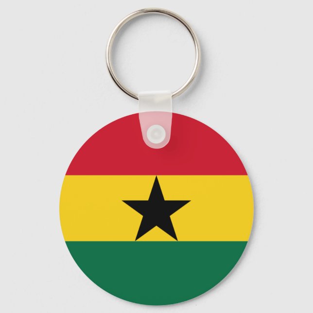 Flagga av Ghana Nyckelring (Framsida)