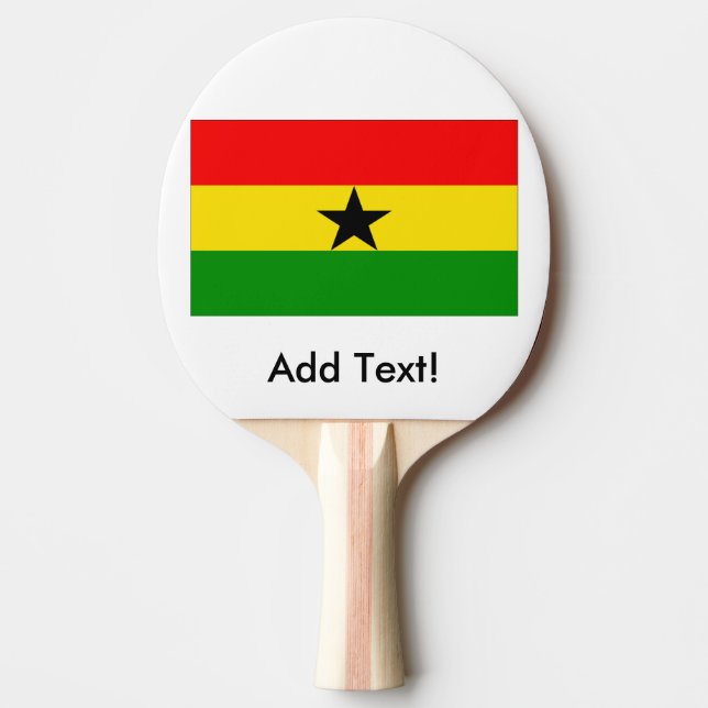 Flagga av Ghana Pingisracket (Framsidan)