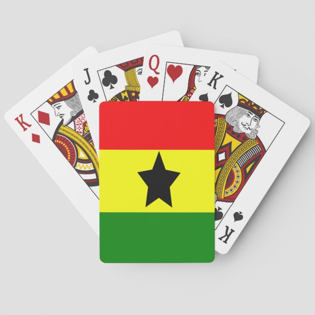 Flagga av Ghana Spel Kort (Baksidan)