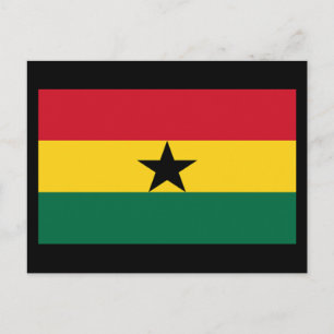 Flagga av Ghana Vykort