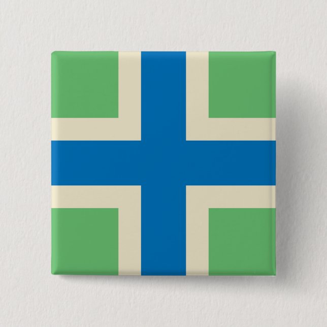 Flagga av Gloucestershire (Förenade kungariket) Knapp (Framsida)