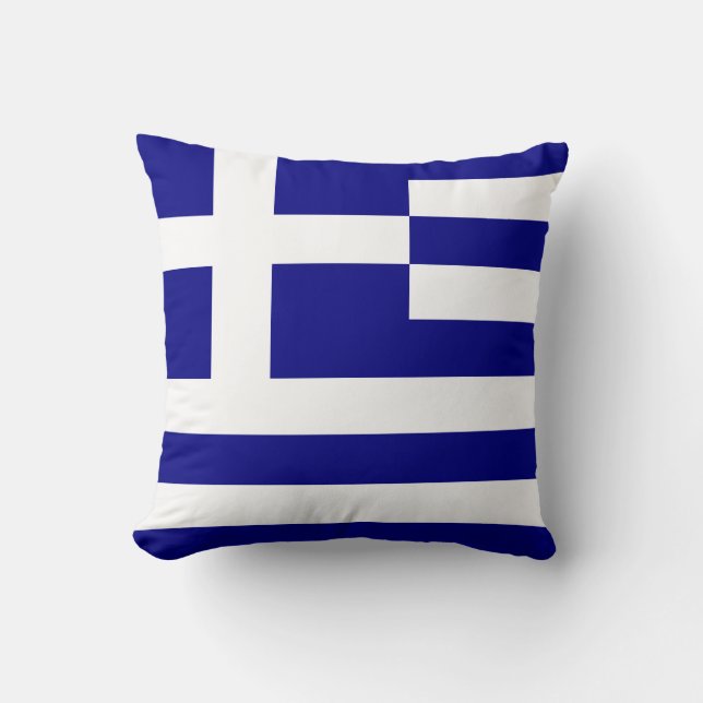 flagga av greece kudde (Framsida)