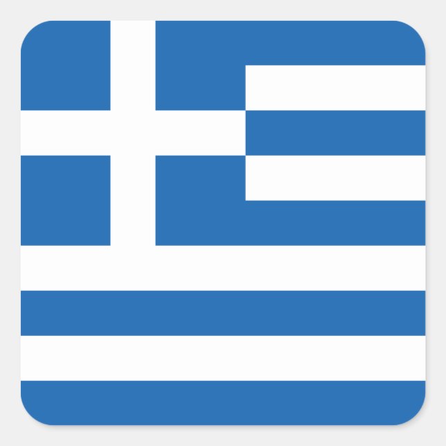 Flagga av grekiskt märke (Square) (Framsida)