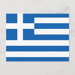Flagga av Grekland Vykort
