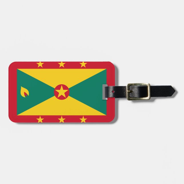 Flagga av Grenada Easy ID Personal Bagagebricka (Horisontell Framsida)