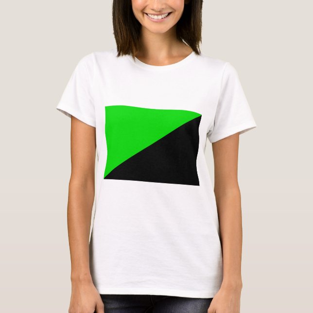 Flagga av Gröntens anarkism T Shirt (Framsida)