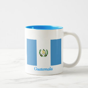 Flagga av Guatemala Två-Tonad Mugg