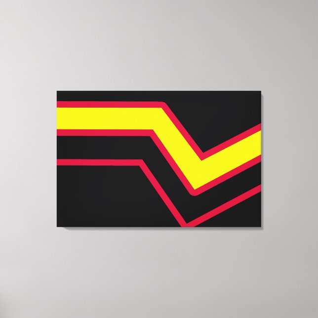 Flagga av gummi/latexPride Canvastryck (Framsida)
