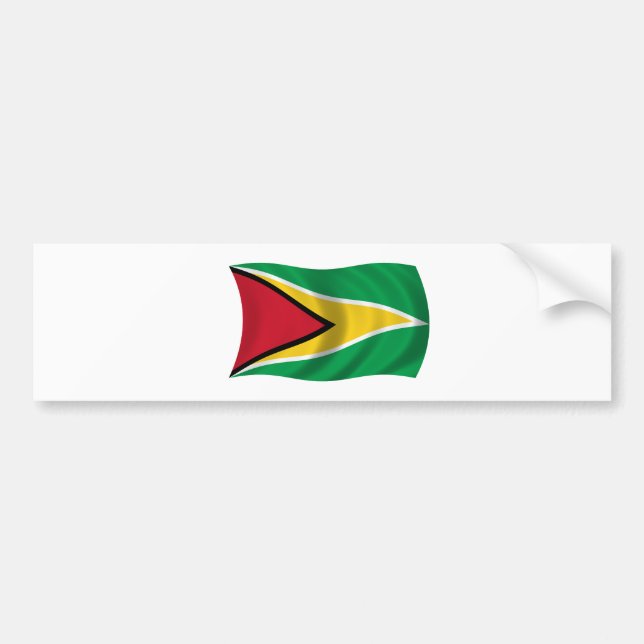 Flagga av Guyana Bildekal (Framsidan)