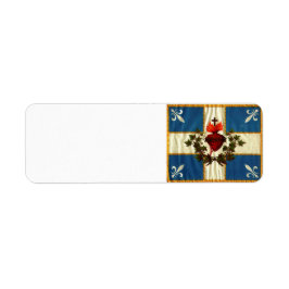 Flagga av Helig Heart Return-etiketten Returadress Etikett