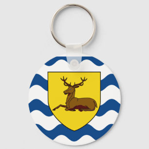 Flagga av Hertfordshire Keychain Nyckelring