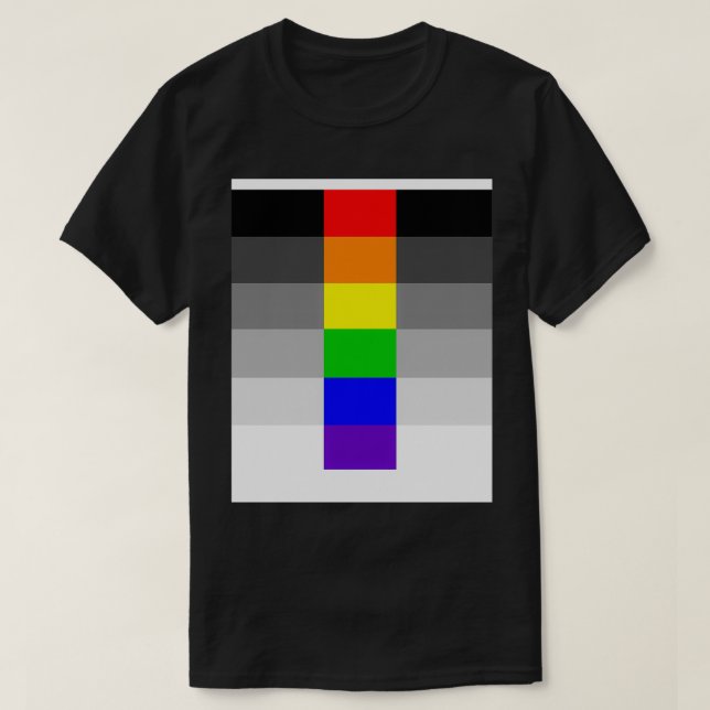 Flagga av heteroflexibelt Pride T Shirt (Design framsida)