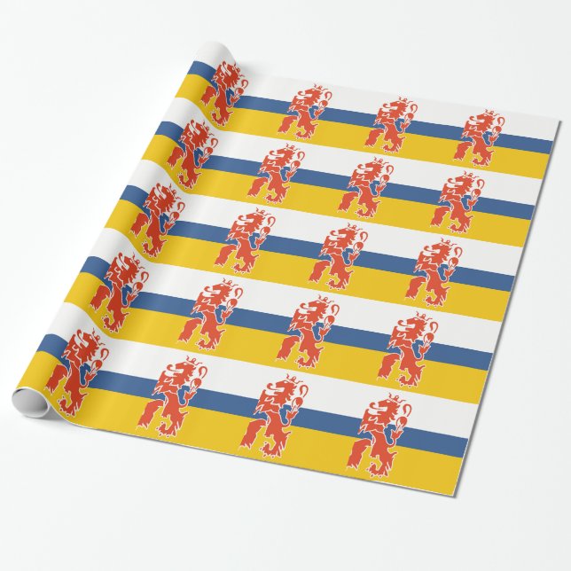 Flagga av holländska Limburg Presentpapper (Utrullad)