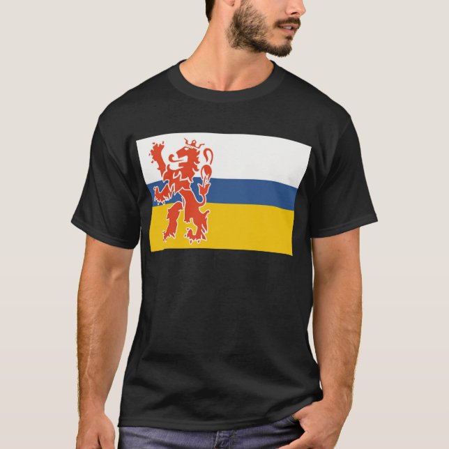 Flagga av holländska Limburg Tee Shirt (Framsida)