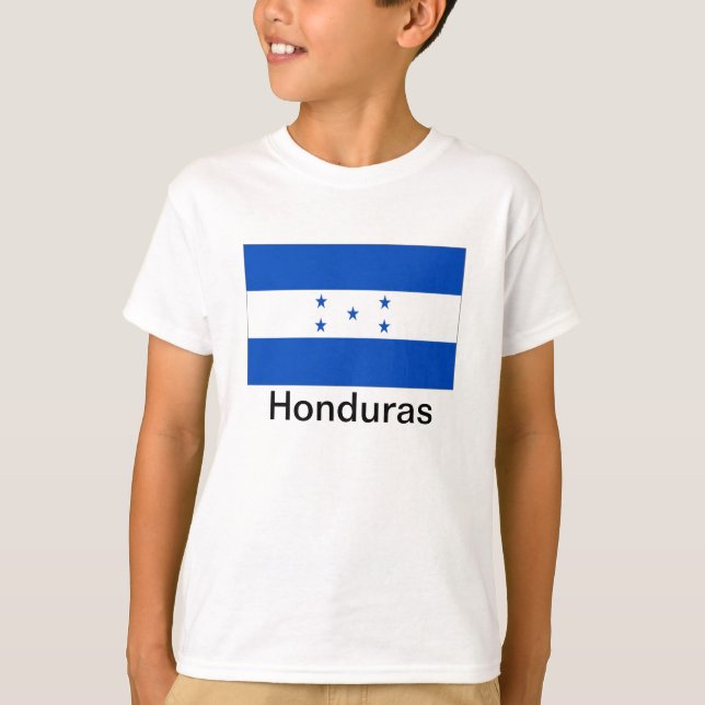 Flagga av Honduras Tee Shirt (Framsida)