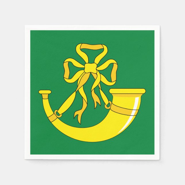 Flagga av Huntingdonshire Napkins Pappersservett (Framsidan)
