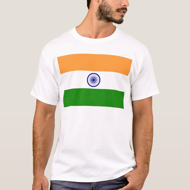 Flagga av Indien - तिरंगा - भारतकाध्वज Tröja (Framsida)