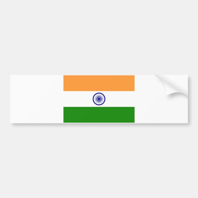 Flagga av Indien Bildekal (Framsidan)