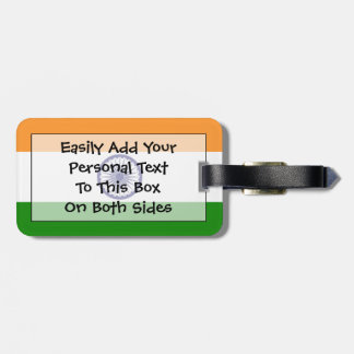 Flagga av Indiens personliga Easy ID Bagagebricka