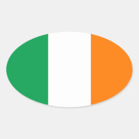 Flagga av Irish Oval Sticker