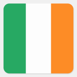 Flagga av Irish Square Sticker Fyrkantigt Klistermärke