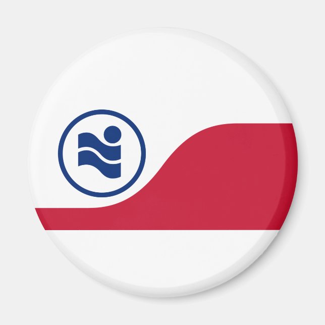 Flagga av Irving, Texas Magnet (Framsidan)