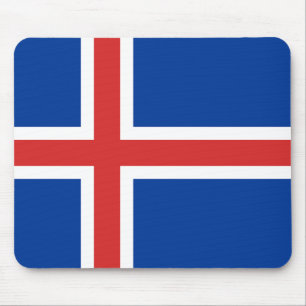 Flagga av Island Mousepad Musmatta