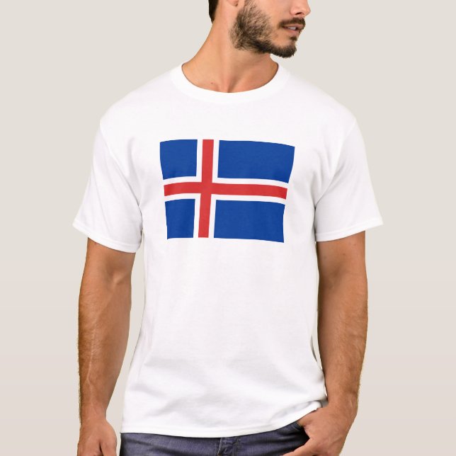 Flagga av Island T-Shirt (Framsida)
