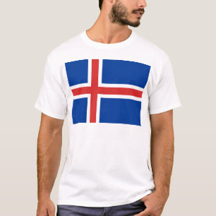 Flagga av Islandet Tee