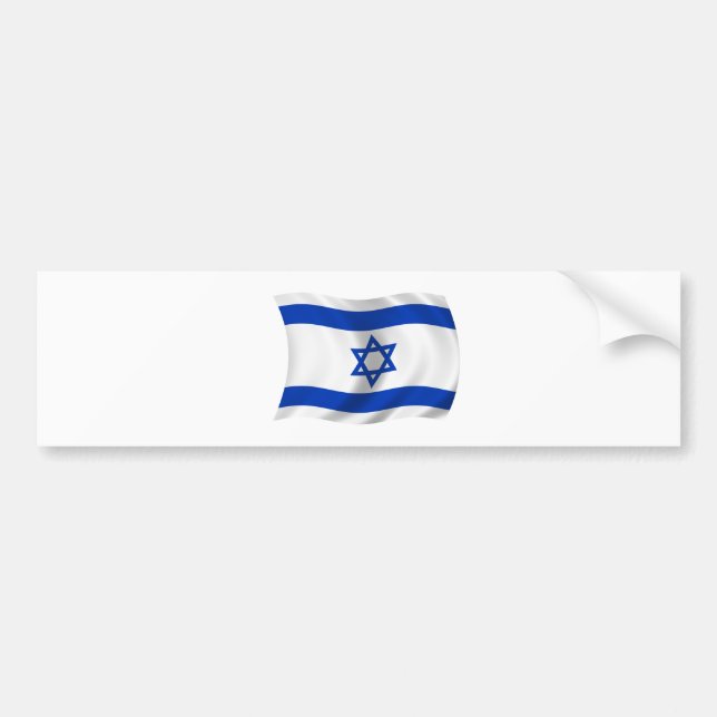 Flagga av Israel Bildekal (Framsidan)