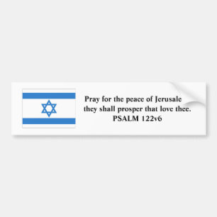 Flagga av Israel Bildekal