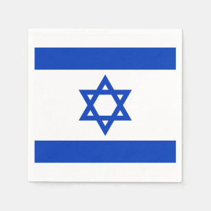 Flagga av Israel pappra servetter